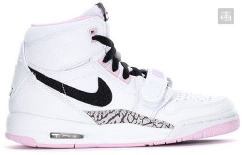Women Air Jordan Legacy 312 White Pink Black Shoes - Click Image to Close